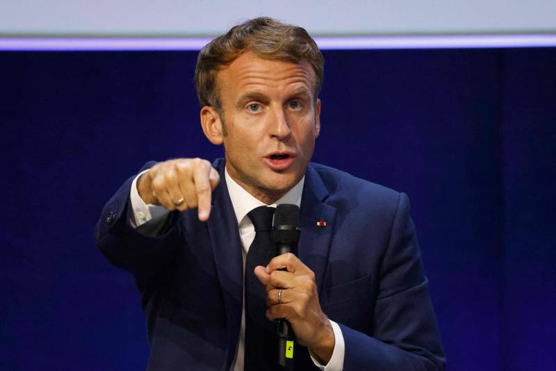French President Emmanuel Macron is up for re-election next year and is widely expected to seek a second term. Photo: AFP
