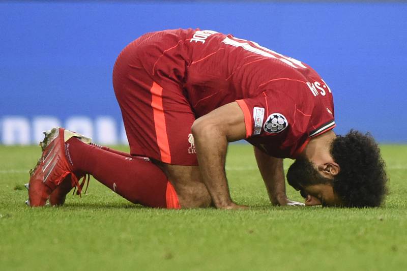 8. A big night and a big September for Egyptian star Salah as he also scored the third against Porto in the 5-1 win. AFP