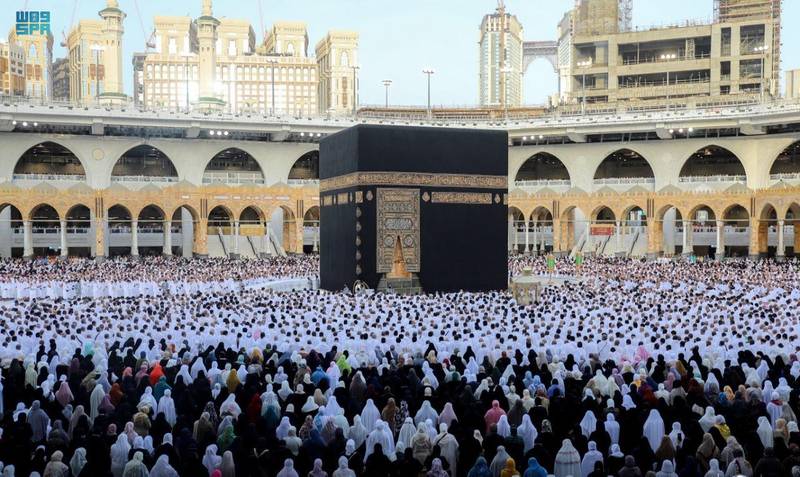 Eid Al Fitr prayers in Makkah and Madinah.