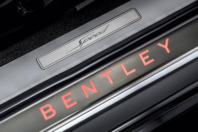 The Bentley moniker on the running board.