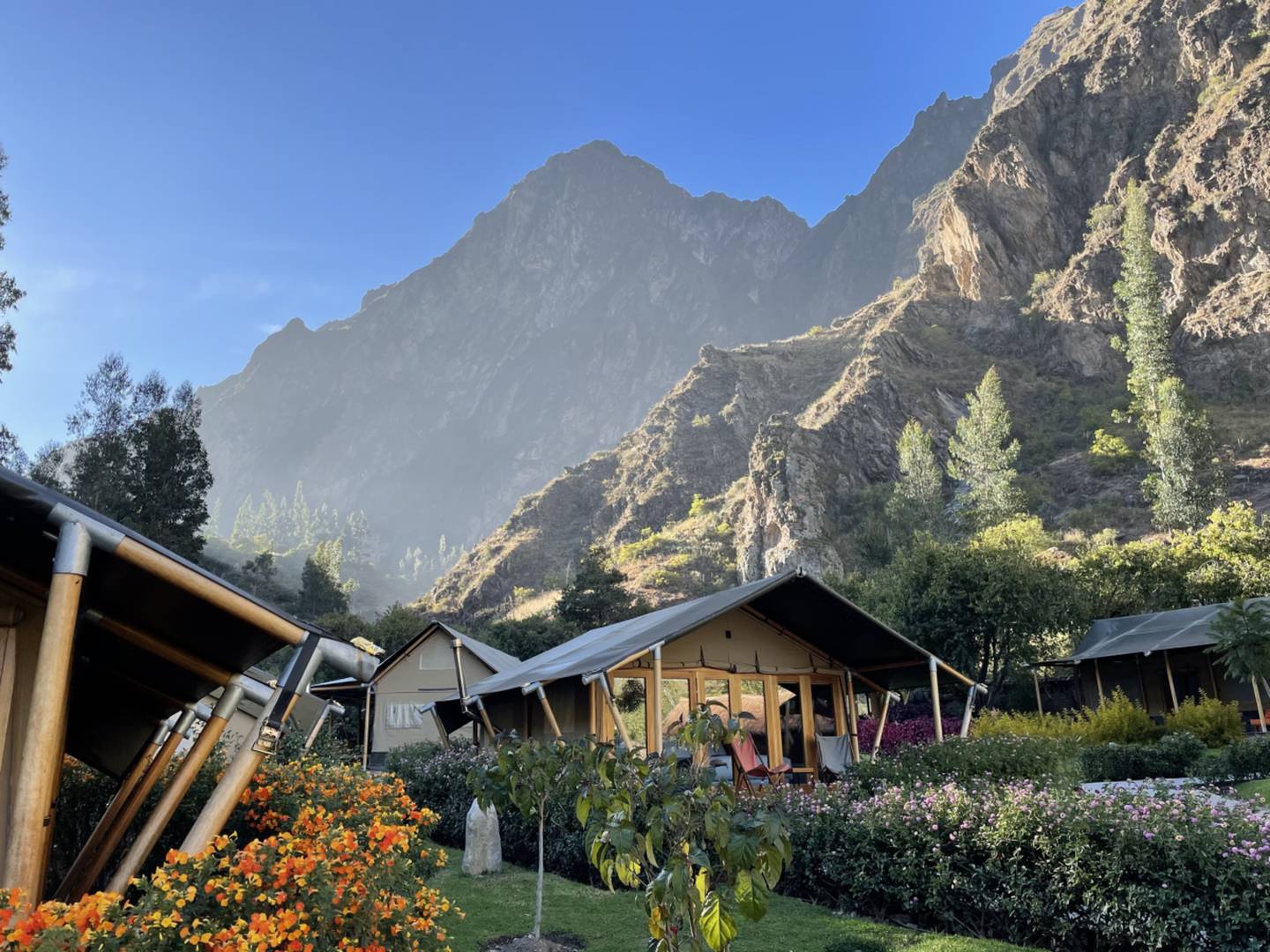 Located in the ancient Andean town of Ollantaytambo in Peru, Las Qolqas is a sustainable mountain haven.  Photo: Las Qolqas