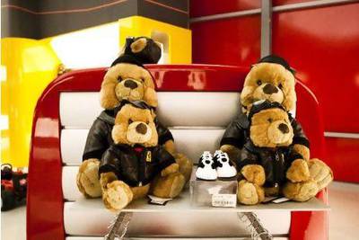 Ferrari even has teddy bears in jackets with the company's logo. Lee Hoagland / The National