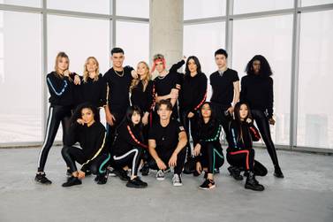 Global pop group Now United, formed by Simon Fuller, enjoy Abu Dhabi's attractions. Courtesy XIX Entertainment