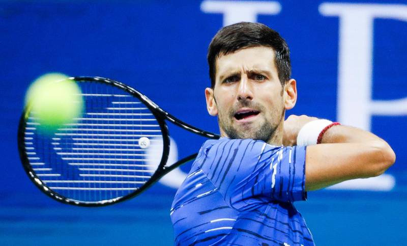 Top seed Novak Djokovic of Serbia in action against Juan Ignacio Londero of Argentina during their second round match. EPA