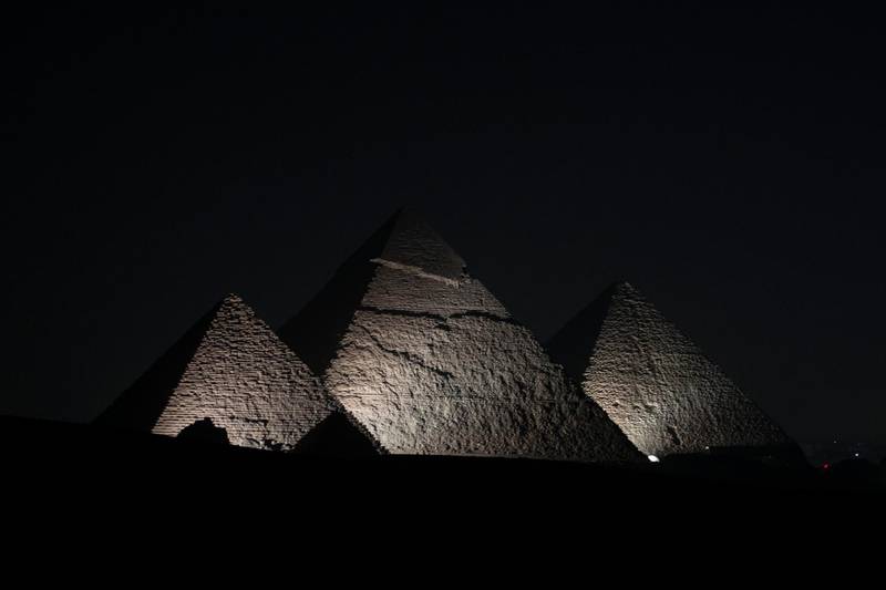 A general view for the Giza Pyramids in Giza, Egypt. EPA