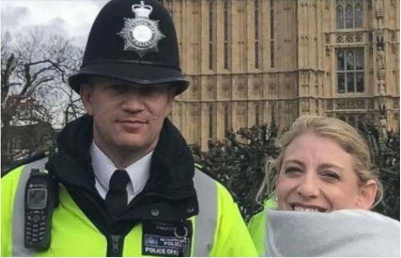 PC Keith Palmer was left isolated at his post at parliament to face murderous extremist Khalid Masood. Facebook