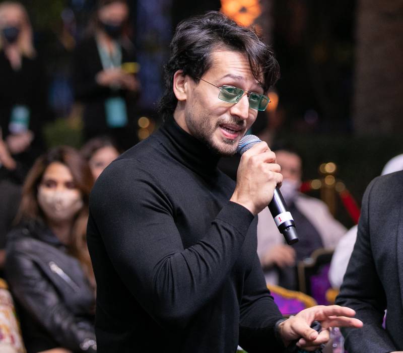 Bollywood actor Tiger Shroff at the Matrix Fight Night event in Dubai in 2020. Photo: Matrix Fight Night