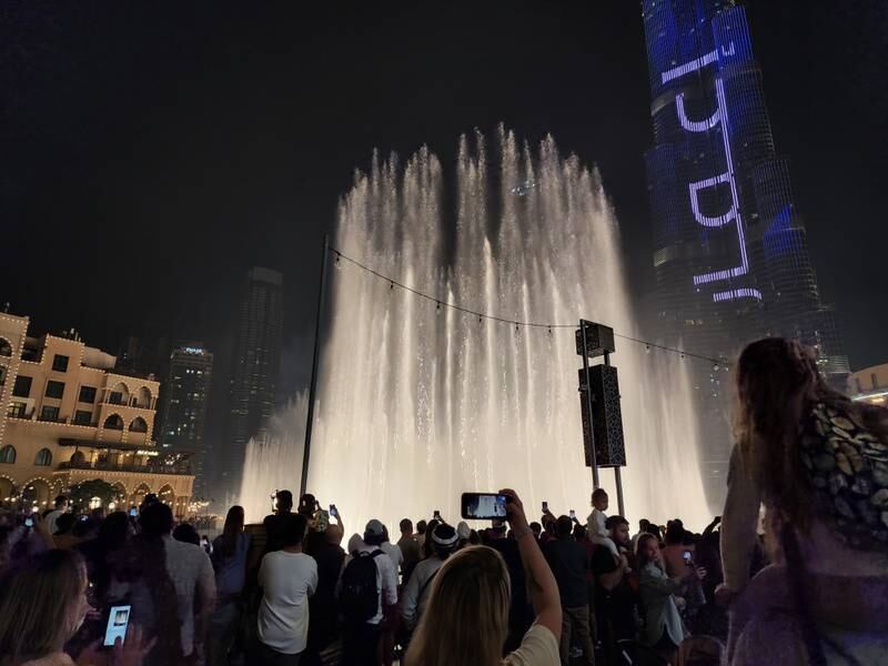 The Dubai Fountain. The S22 Ultra 5G also comes with the Space Zoom feature that allows you to zoom up to 100x.