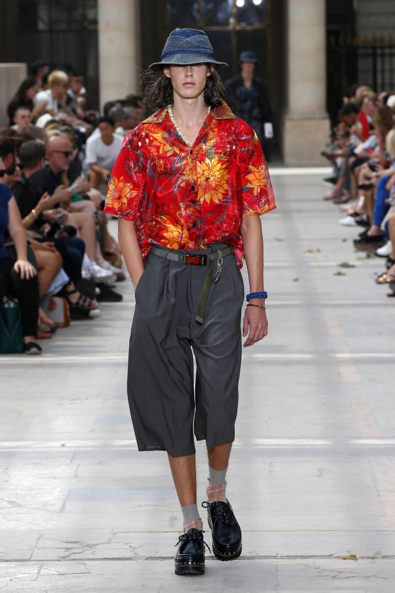 A look from Louis Vuitton spring summer 2018 menswear collection, designed by Kim Jones