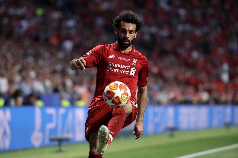 Salah keep his eye on the ball during the game. AP Photo