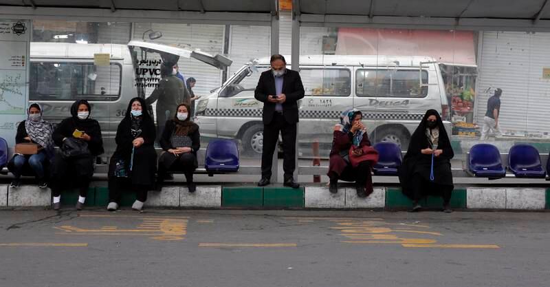 Strikes by bus drivers in Tehran seeking a 10 per cent wage increase brought parts of the city to a standstill on Monday. EPA