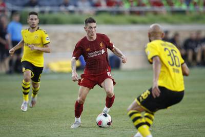 Harry Wilson (Liverpool). The midfielder came in for praise from Jurgen Klopp for his work in the centre of the park. Was also on the scoresheet against Dortmund. AFP