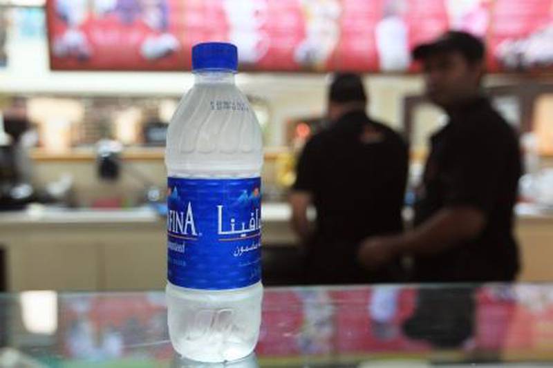 ABU DHABI - 27JUL2011 - Bottle of water costs higher at the malls than the grocery store in Abu Dhabi. Ravindranath K / The National 