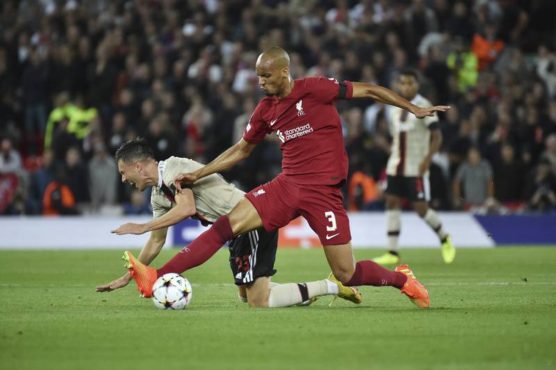 Fabinho - 5. The Brazilian was frequently over-run in the midfield and struggled to impose himself on the game. His passing could have been better. AP