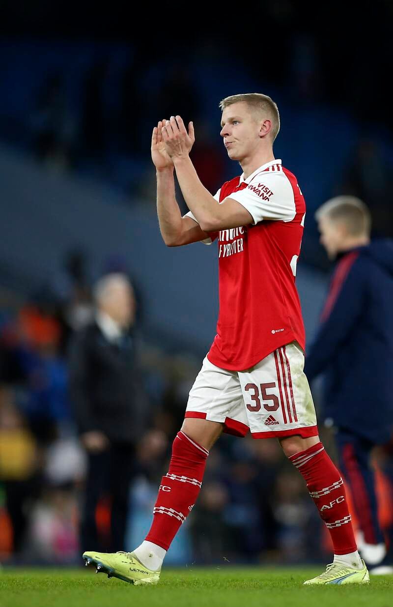 Oleksandr Zinchenko (Tierney 66') - 5. Got a hero's welcome from the Etihad and offered more dynamism on the left flank when he came on. EPA