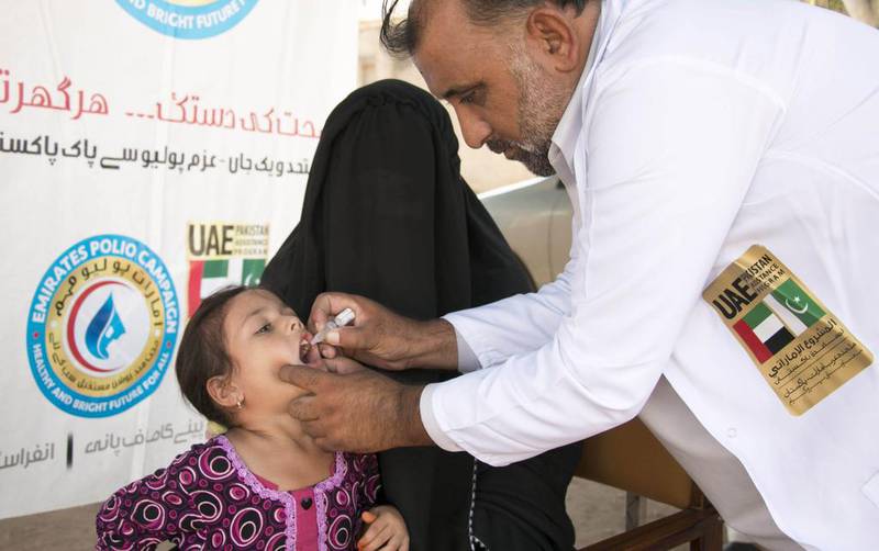 UAE doctors have spent years inoculating children against polio in Afghanistan and Pakistan. Wam