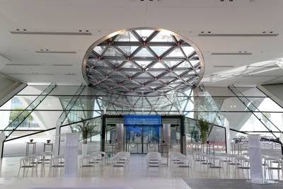 The reception hall of Ain Dubai. Pawan Singh / The National
