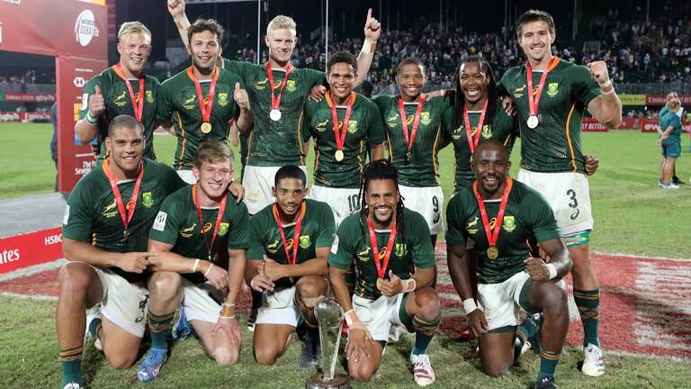 An image that illustrates this article South Africa clinch Dubai Sevens title to maintain World Series dominance