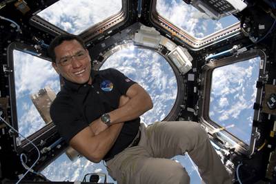 Mr Rubio set the US record for the longest spaceflight on September 11. Nasa via AP