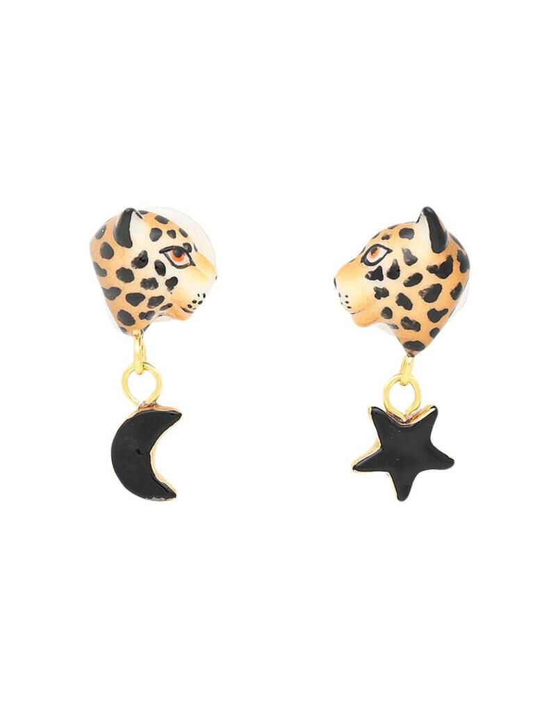 Leopard & Moon earrings, GBP70, Nach, at Yoox.com