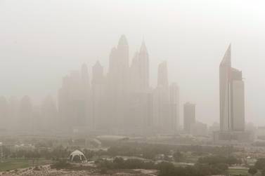 Dusty conditions are expected in Dubai and Abu Dhabi. Antonie Robertson / The National