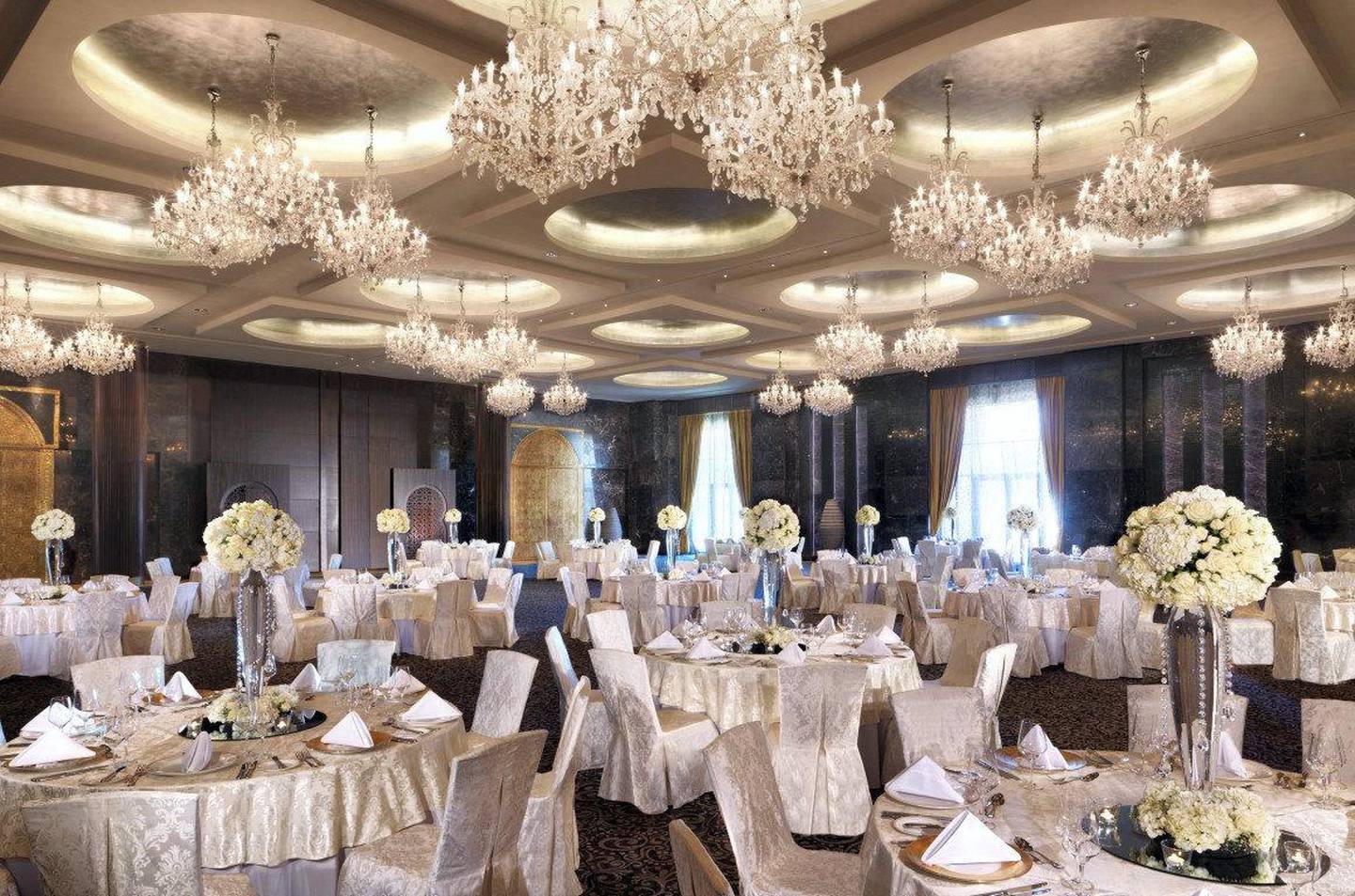 The majority of weddings booked in the Raffles Dubai hotel for 2020 have been shifted to 2021