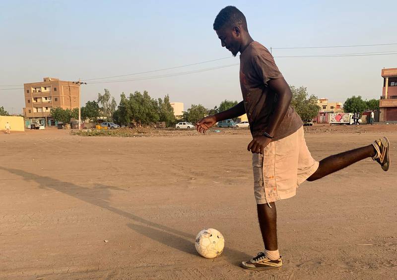 He has no kit or support system but 17-year-old footballer Emad Salim hopes Sudan's uprising will bring a boost to his beloved sport and help its players step onto the world stage.