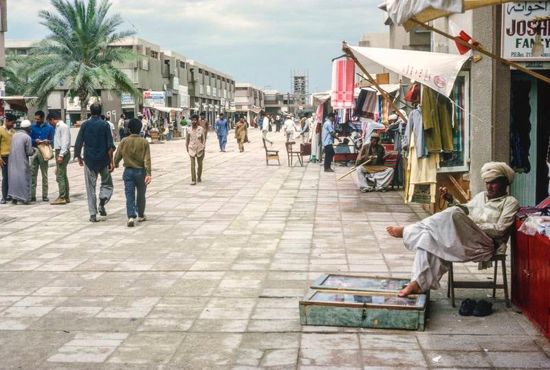 A major street in Abu Dhabi’s old souk