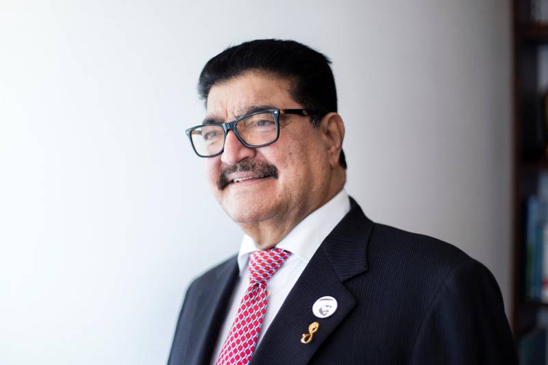 ABU DHABI, UNITED ARAB EMIRATES - May 23 2019.Dr BR Shetty, founder of BRS Ventures, Finablr and NMC Health(Photo by Reem Mohammed/The National)Reporter: SARAH TOWNSENDSection: NA