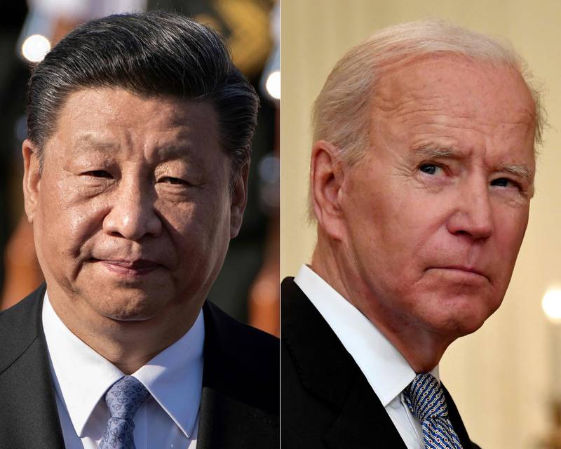 Chinese President Xi Jinping and US President Joe Biden will hold a virtual summit on Monday evening. AFP
