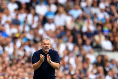 Tottenham Hotspur manager Ange Postecoglou's side are second in the Premier League going into Sunday's North London derby against Arsenal. Getty Images