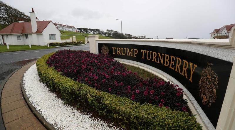 FILE PHOTO: A view of the hotel at the Trump Turnberry Golf Resort Turnberry, Scotland, Britain October 3, 2020. Picture taken October 3, 2020. REUTERS/Russell Cheyne/File Photo