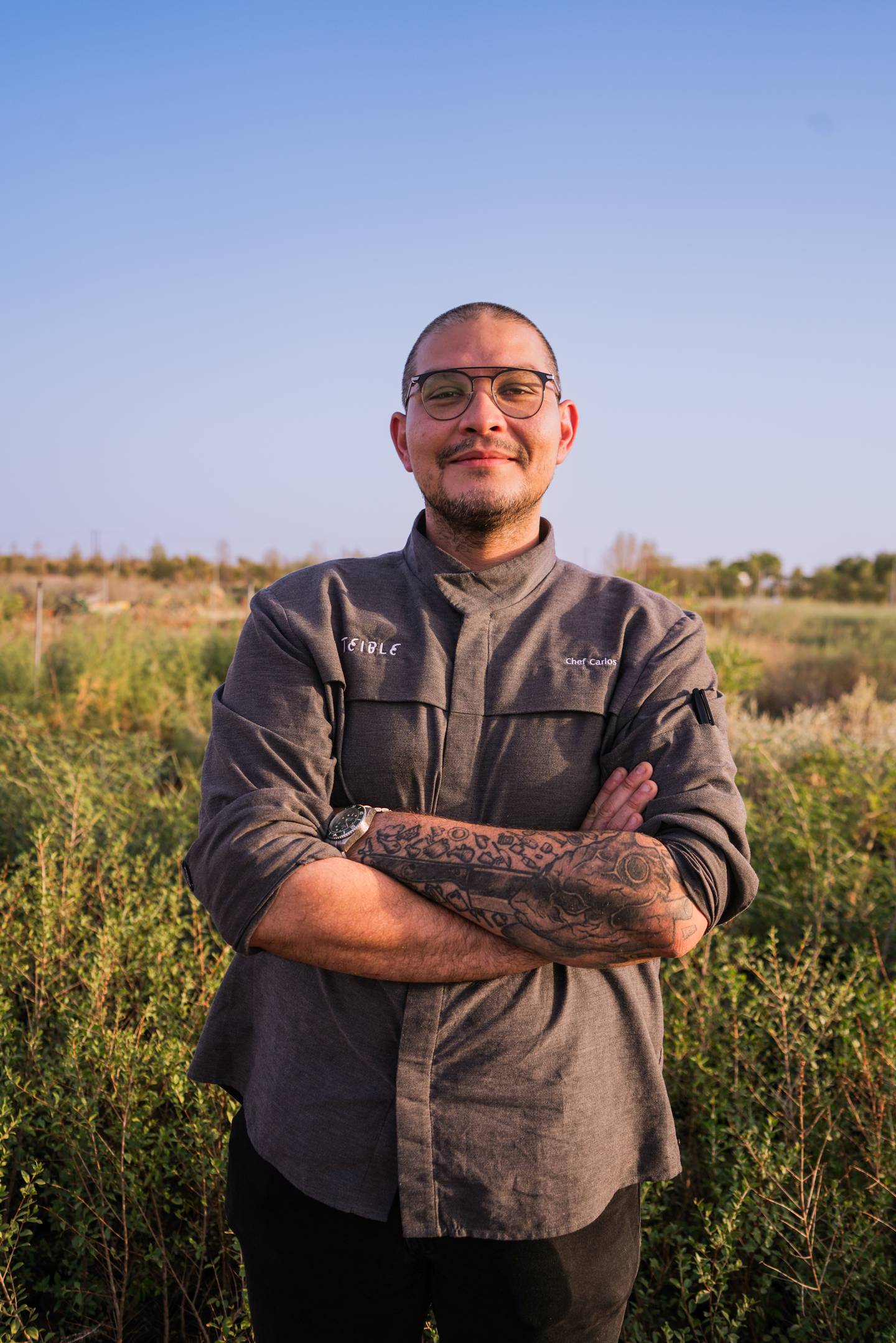 Executive chef Carlos Frunze works closely with local farmers, who he considers part of the Teible team. Photo: Teible