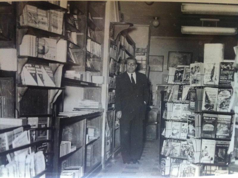 George Mikaelian inside his bookshop The Reader’s Corner. Photo: Mikealian family archive