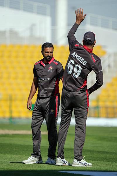 Action from UAE's win over Ireland in Abu Dhabi. Abu Dhabi Cricket