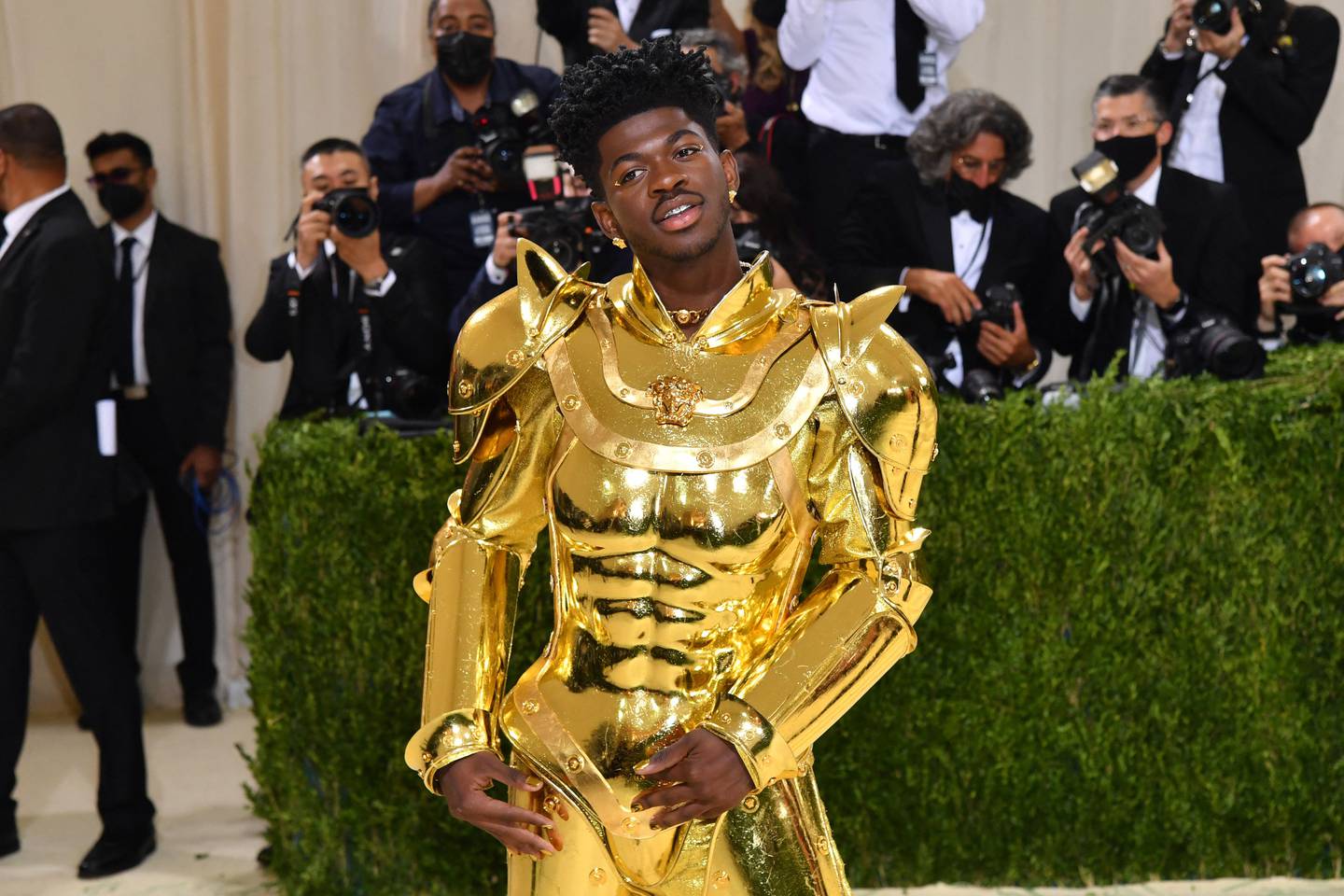 US rapper Lil Nas X arrives for the 2021 Met Gala at the Metropolitan Museum of Art earlier this month. With just one album out, Lil Nas X is already worth an estimated $7 million. AFP