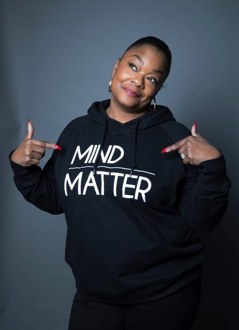 In this March 19, 2018 photo, Roxanne Shante poses for a portrait in New York to promote "Roxanne Roxanne." (Photo by Amy Sussman/Invision/AP)