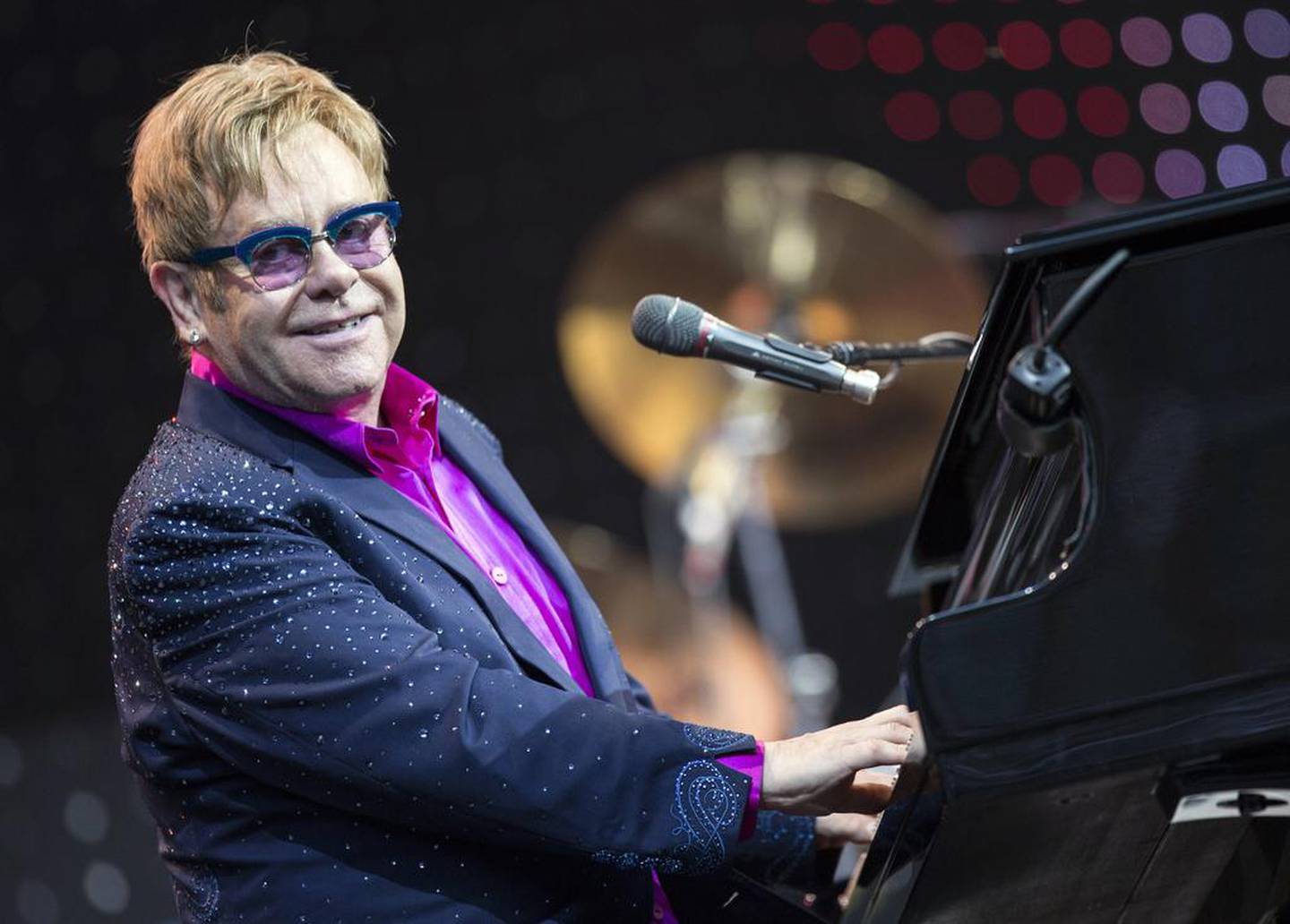 Elton John talked about the impact the pandemic had had on his life. EPA