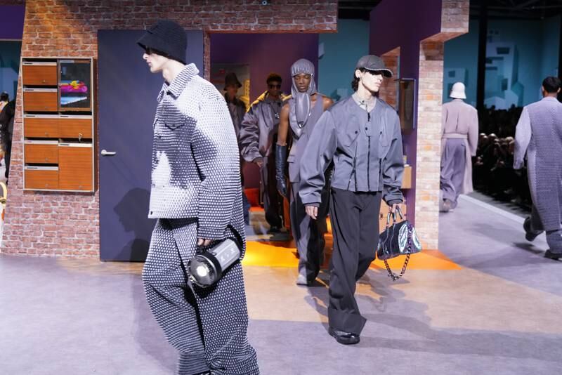 BTS Walk in Louis Vuitton's Fall/Winter 2021 Men's Fashion Show in