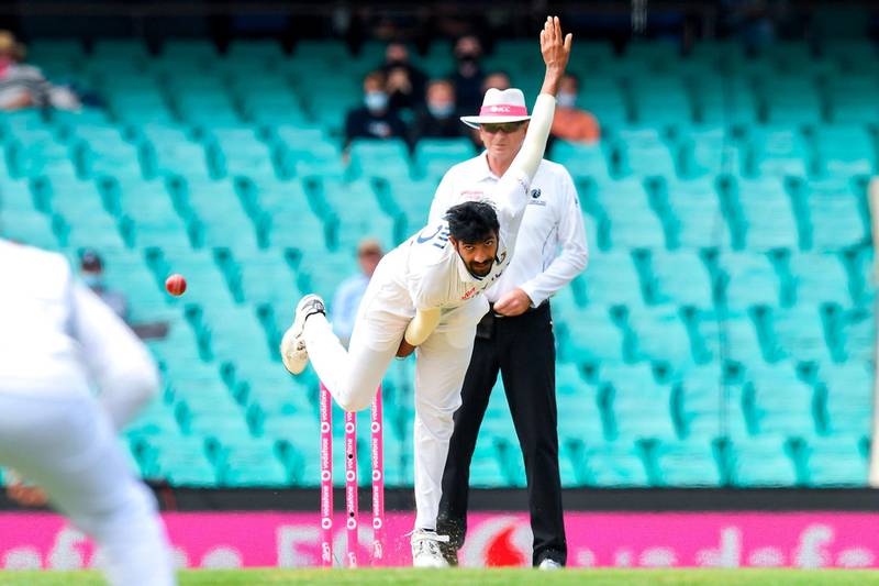 Jasprit Bumrah, 7. 11 wickets at 29.36. Took wickets in each of the six innings he bowled in. Kept his side in the series until he was done in by a side injury ahead of the last Test match. AFP