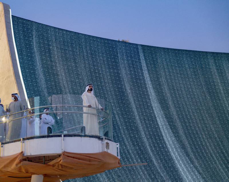 Sheikh Mohammed bin Rashid, Vice President and Ruler of Dubai, reviews final preparations for Expo 2020 Dubai. Photo: Dubai Government Media Office