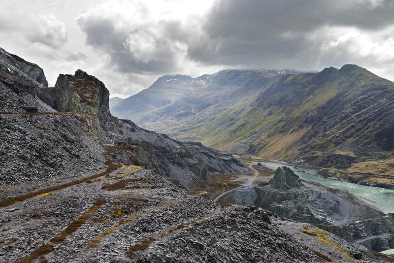Dinorwic Slate Quarry, located near Llanberis (North Wales), was once the second-largest slate quarry in the world. Alamy Stock Photo