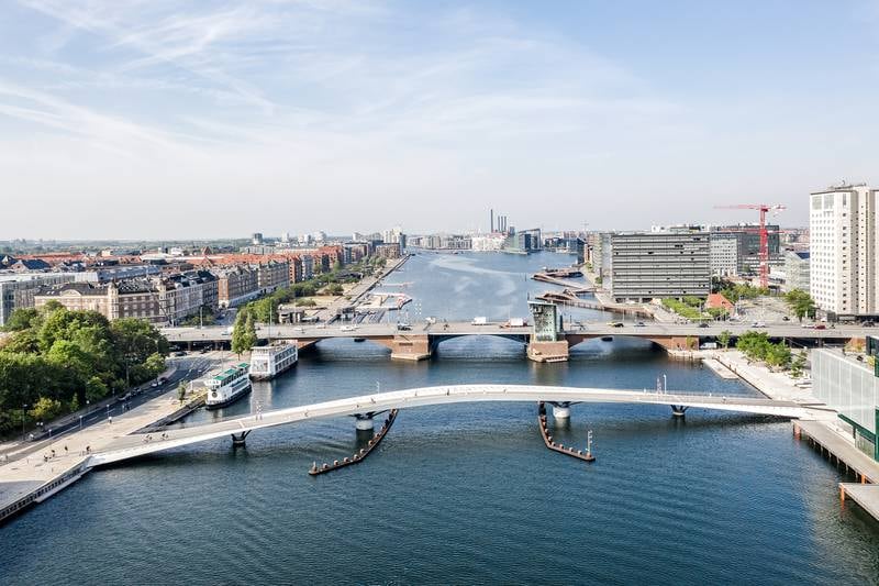 Also shortlisted is the Lille Langebro bridge in Copenhagen, Denmark. Photo: Rasmus Hjortshoj / WilkinsonEyre