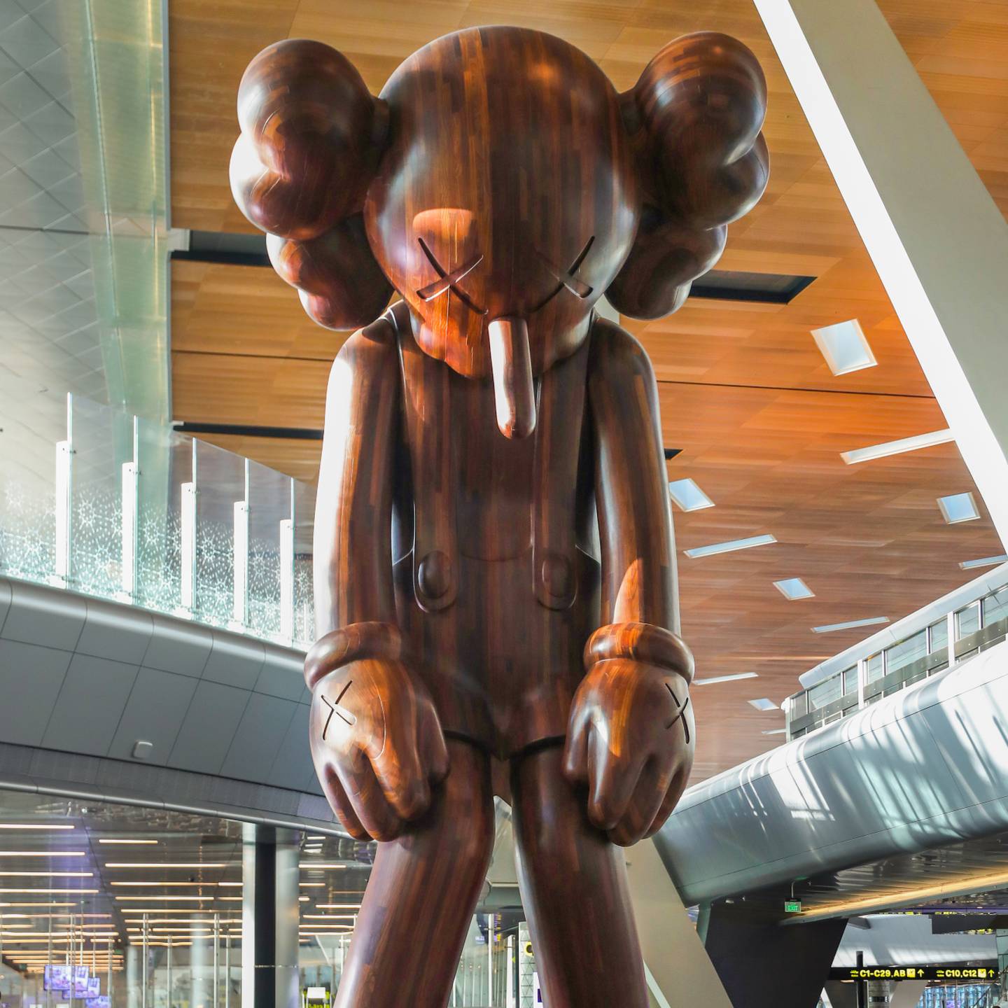 Take a walking tour of the art installations at Hamad International Airport. Photo: Qatar Airways