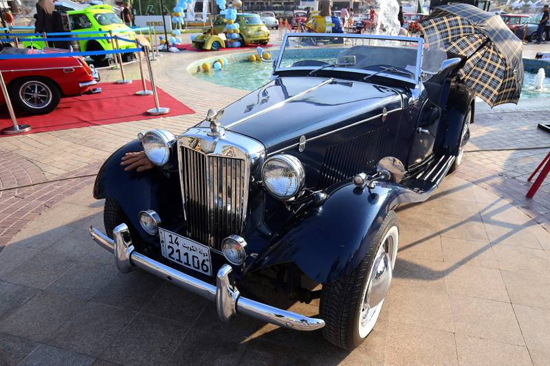 A 1952 Rolls Royce on display at the Historical, Vintage and Classic Cars exhibition in Kuwait City.