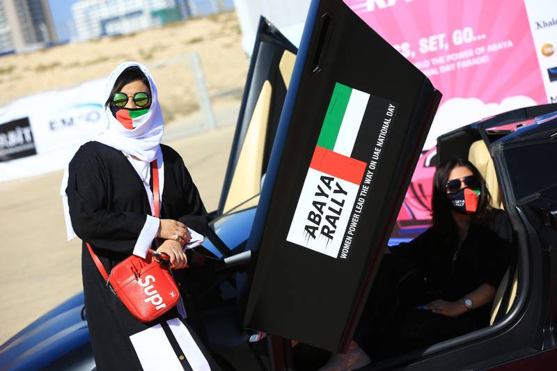 The second Abaya Rally will be held on Emirati Women's Day on August 28 at Yas Marina Circuit. Photo: Orbit Events