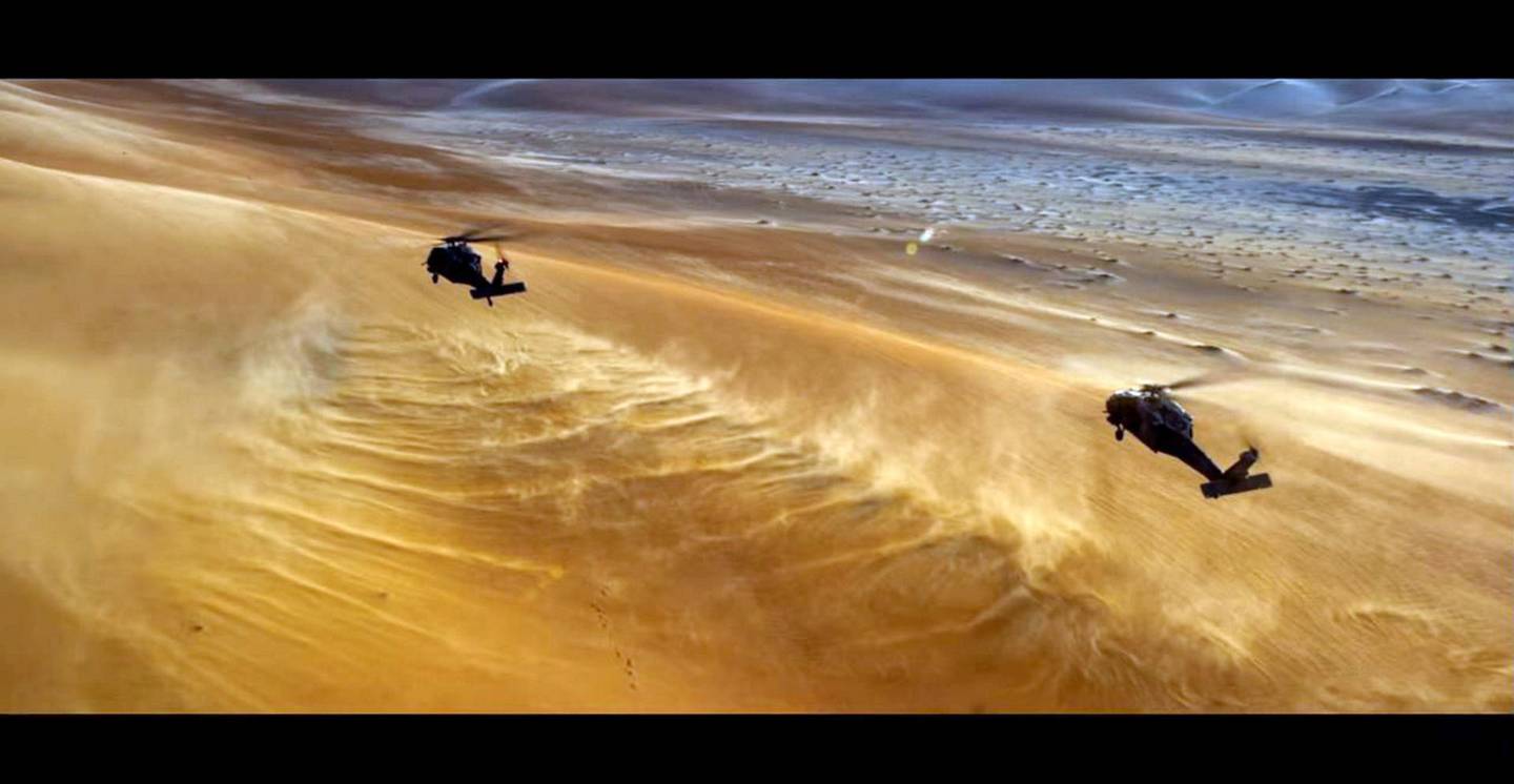 The Liwa desert, as seen in the '6 Underground' trailer. YouTube / Netflix