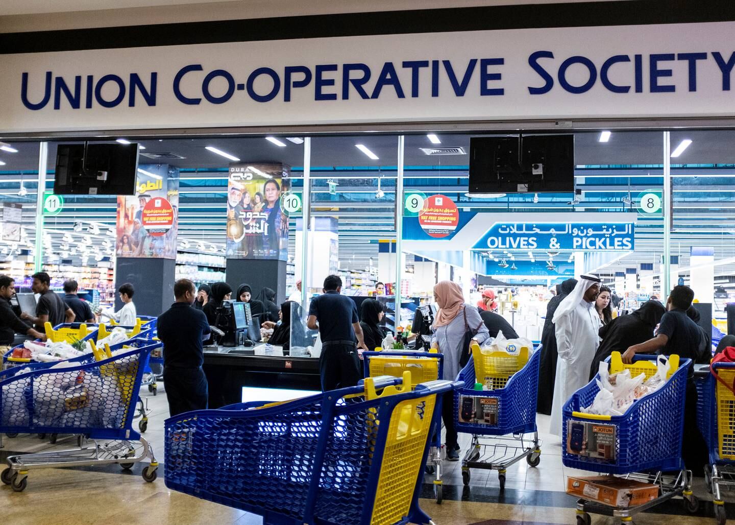 DUBAI, UNITED ARAB EMIRATES - May 52019.Union Coop, Etihad mall's branch.(Photo by Reem Mohammed/The National)Reporter: Section: NA