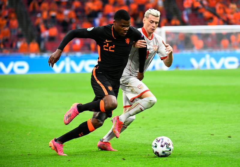 MIDFIELD: Denzel Dumfries (Netherlands) - Dynamic on the right flank of the free-scoring Dutch, the 25-year-old has already netted two goals in the tournament, and earned a penalty. A breakthrough two weeks for the PSV Eindhoven player. Reuters