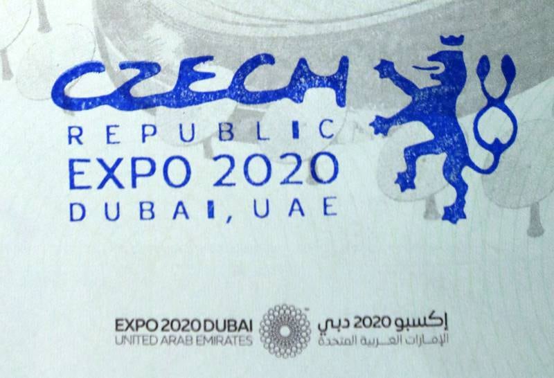 Passport stamp for the pavilion of Czech Republic.
